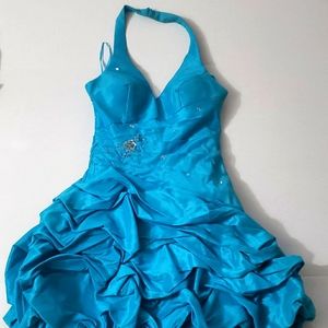 Blue prom dress